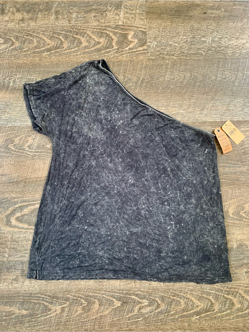 American Eagle Outfitters Black Mineral Wash Tee